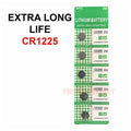 5 PCS New Lithium Battery 3V CR1225 CR 1225 Button Cell Watch EXTRA LONG LIFE