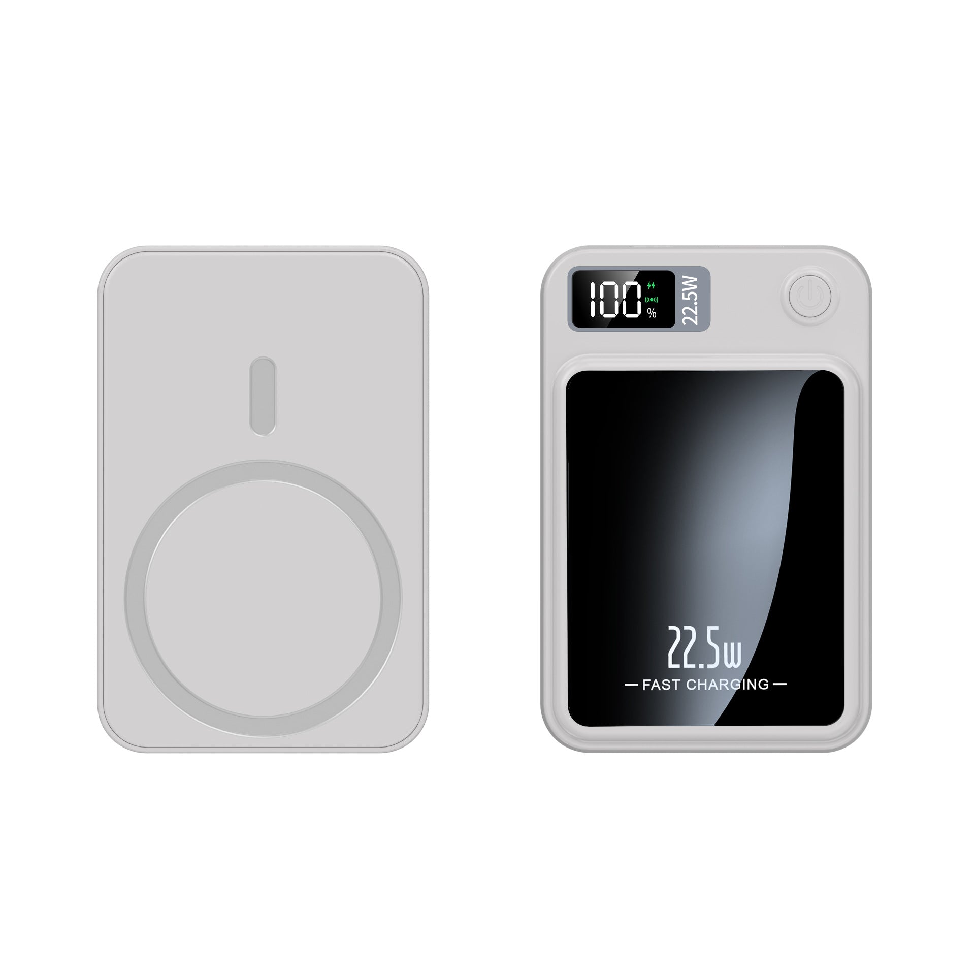Magnetic Power Bank White